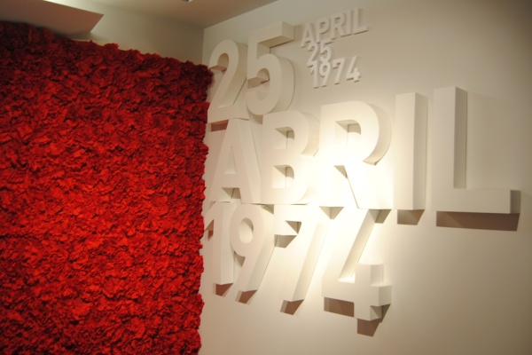 Part of the exhibition at Museu do Aljube that honours the democratic revolution of 25 April 1974