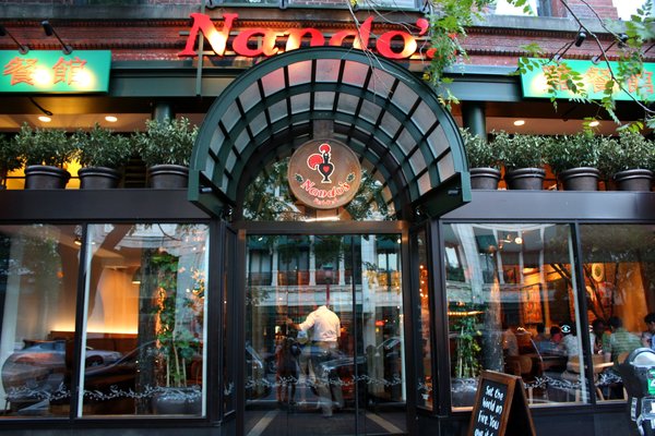 South Africa-based restaurant Nando's, which helped popularize piri piri chicken.