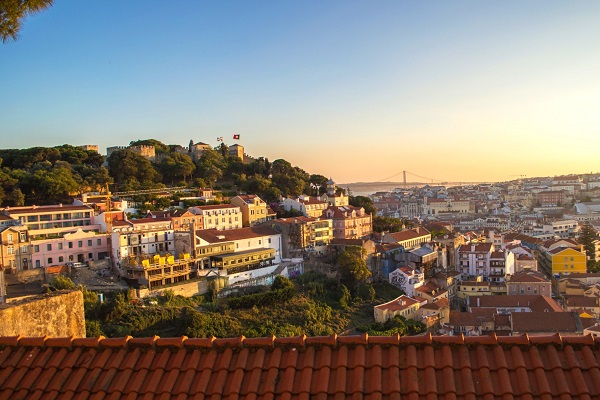 Miradouro da Graça has one of the best views of Lisbon's sunset.