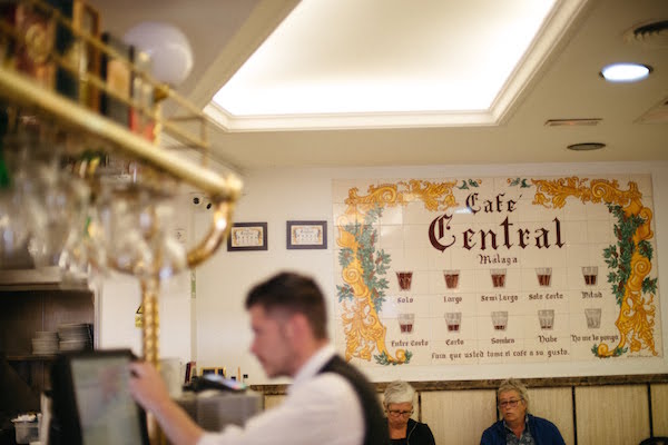 Start your 24 hours in Malaga with breakfast at the city's emblematic Cafe Central.