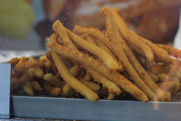 Churritos are a smaller-version of churros served in many churro stands around Lisbon.