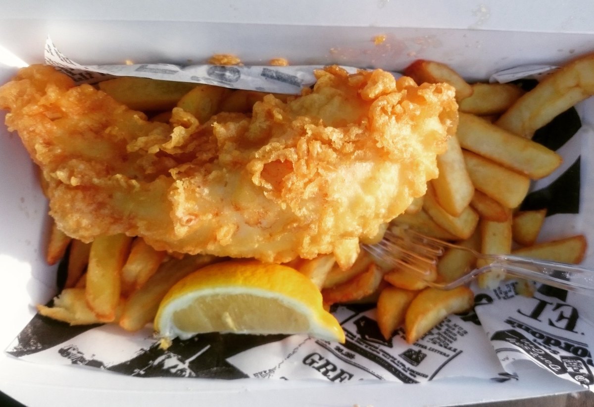 crispy fish and chips