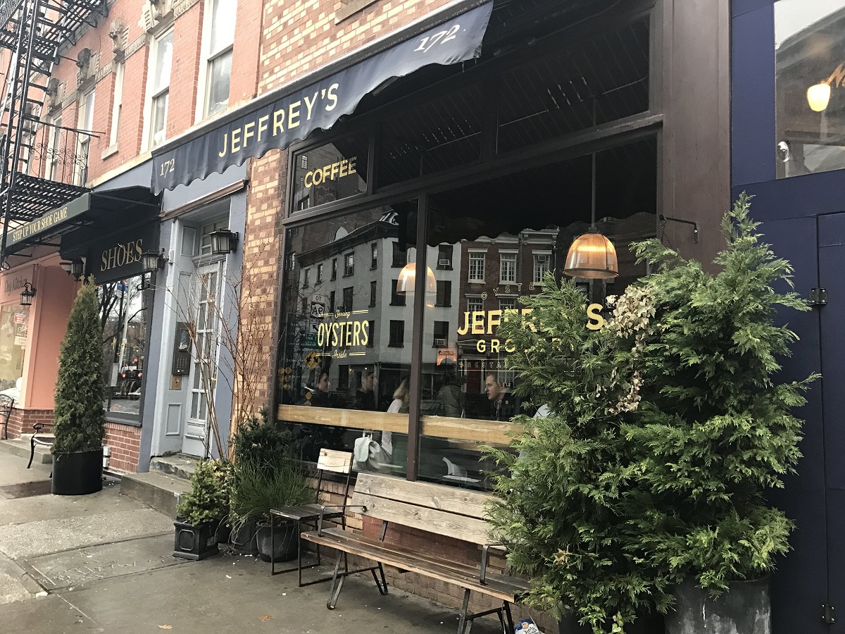 The street outside of Jeffrey’s Grocery makes for some of the very best outdoor dining in NYC!