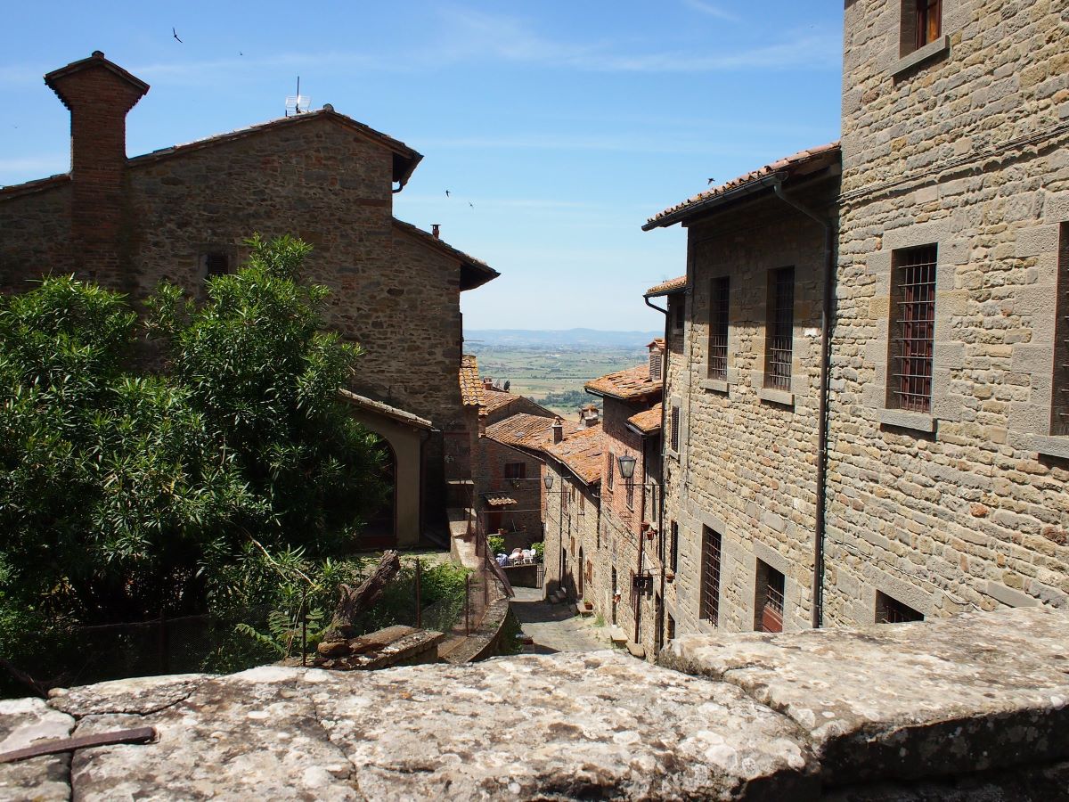 View from town in Tuscany