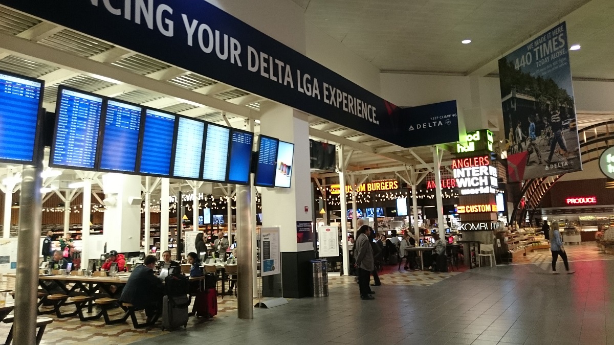 Custom Burgers, nestled between gates at LaGuardia. 