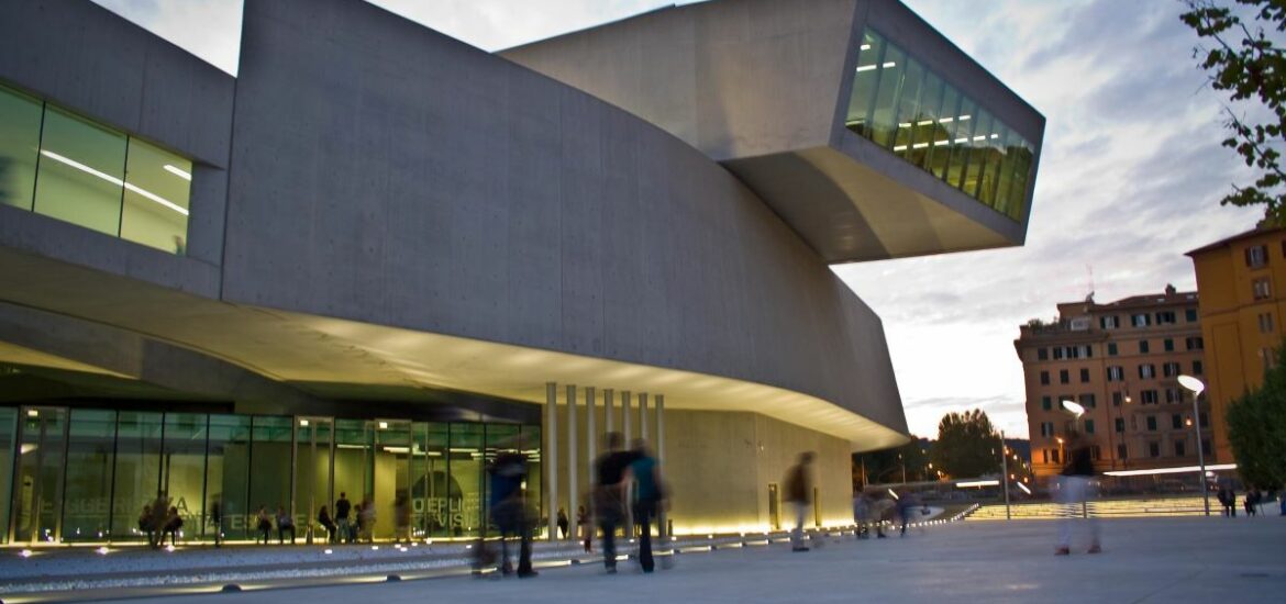 Entrance of the maxxi museum