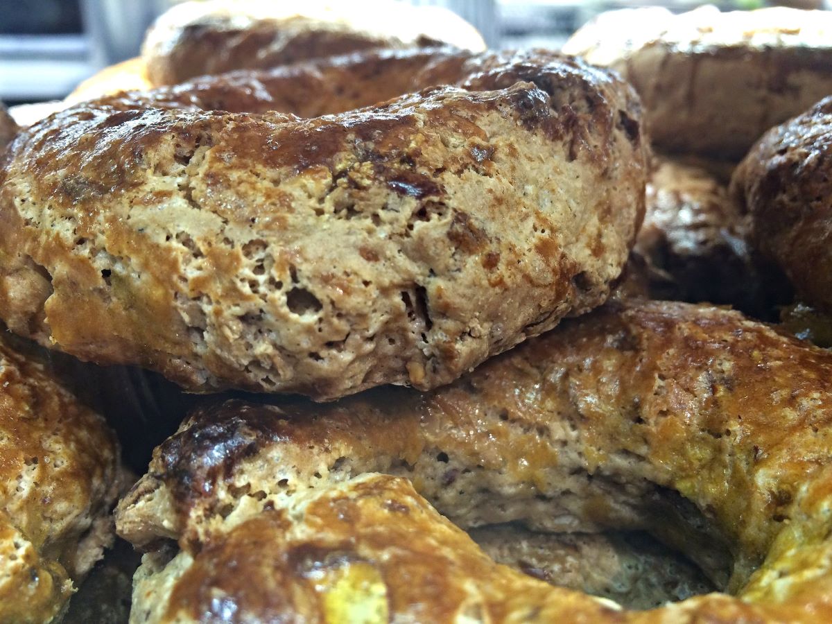 a round buscuits - traditional street food in naples