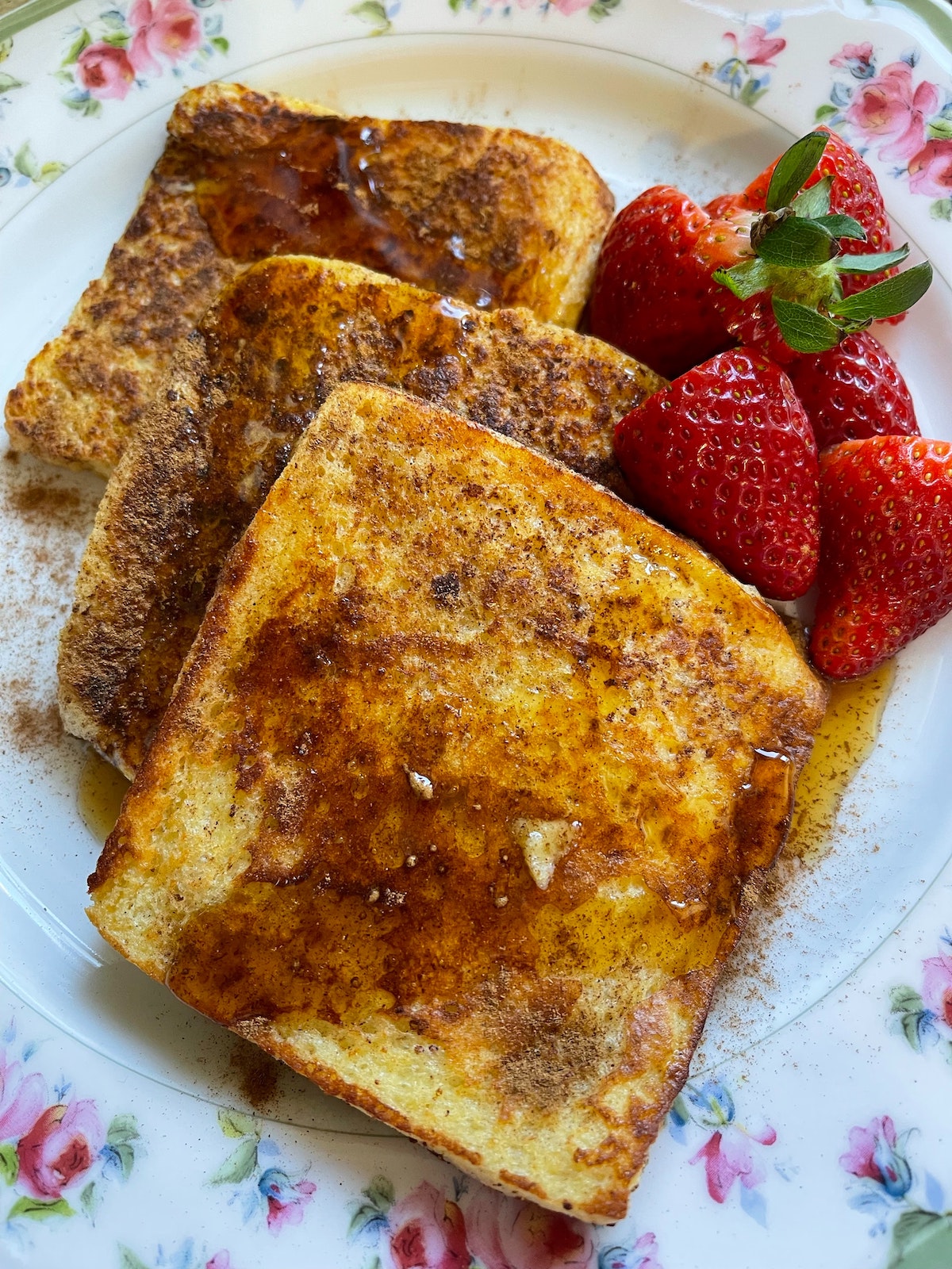 French toast with raspberry