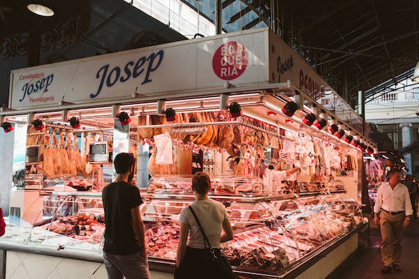 The Boqueria market is perhaps the most famous grocery store in Barcelona.