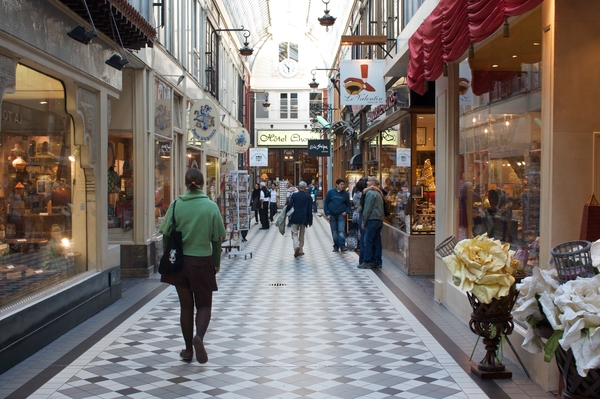 The network of hidden Paris passageways allows for window shopping and exploring in any weather.