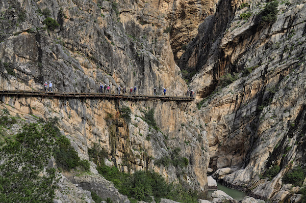 Hiking the Caminito del Rey path in southern Spain