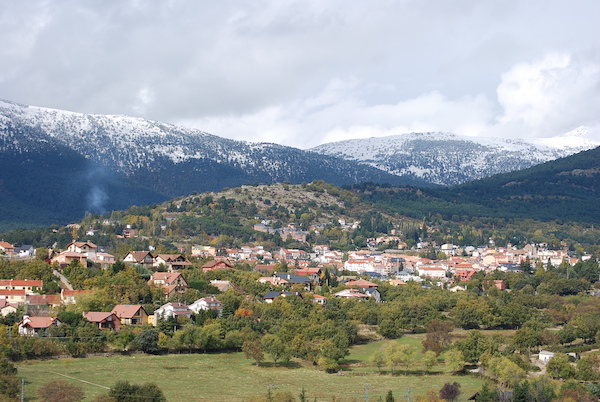 View of the village of Cercedilla