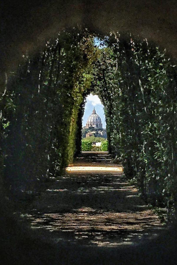 The Keyhole of the Knights of Malta is definitely one of the most unique Instagrammable spots in Rome.