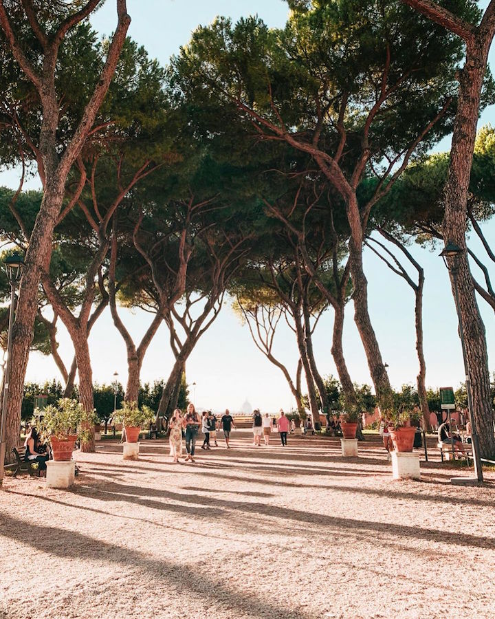 The Orange Garden, one of the most Instagrammable spots in Rome.