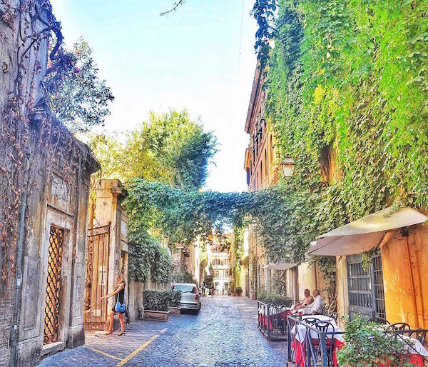 Via Margutta is one of the most instagrammable spots in Rome.