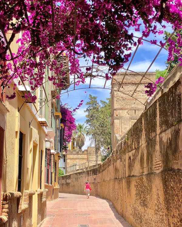 Calle Agua, one of the most Instagrammable spots in Seville.