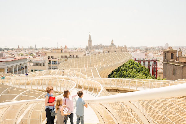 7 days in Seville would be incomplete without checking out the views from the top of Las Setas.