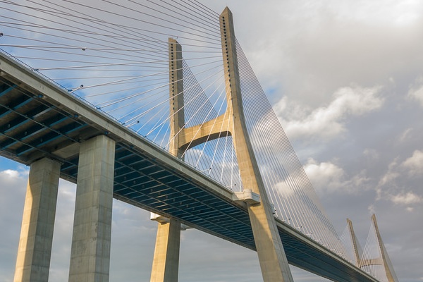 The Vasco de Gama bridge is an icon of 2000s confidence in Lisbon's local economy.
