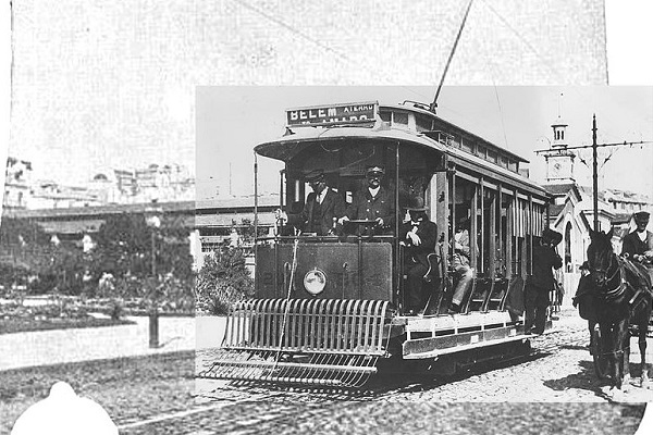 In 1901, the first electric tram, pictured here, started running through the city.