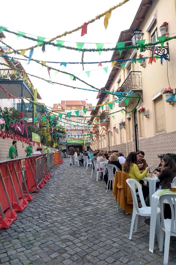 Vila Berta is one of the many villas located around the Graça neighborhood. In June, the street gets really colorful, as pictured here, to celebrate Lisbon's festivities.