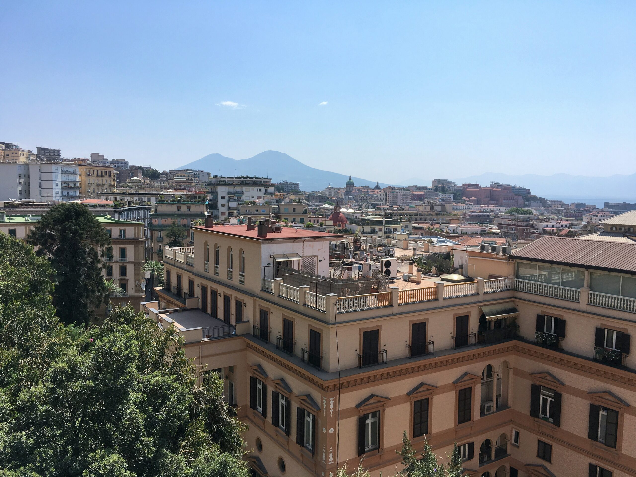 Views of Naples and Mount Vesuvius from San Martino