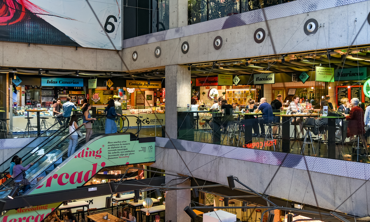 Multi-story food market space