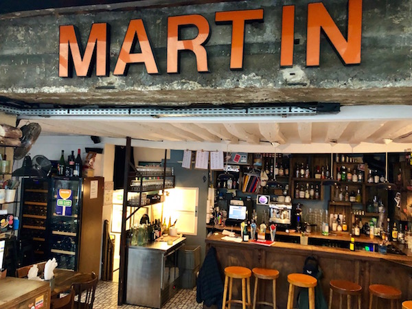 Bar Martin, one of our favorite natural wine bars in Paris.