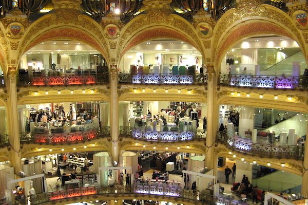 You know you're obsessed with Paris when you head to the Galeries Lafayette department store for shopping AND views.