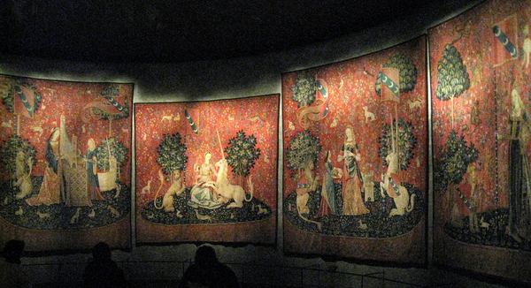 The Lady and the Unicorn tapestries at the Musée de Cluny in Paris