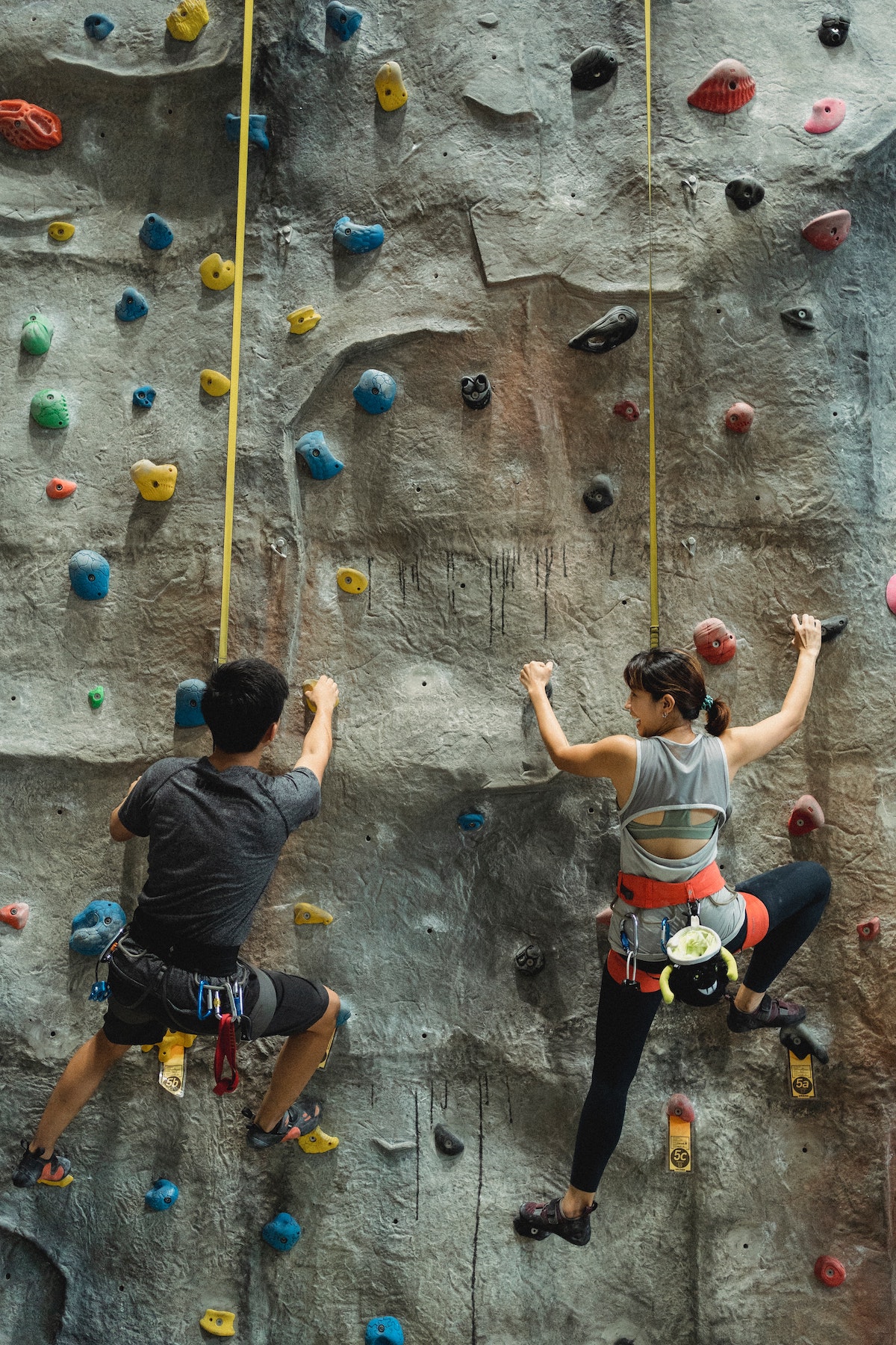 rock climbing wall indoors