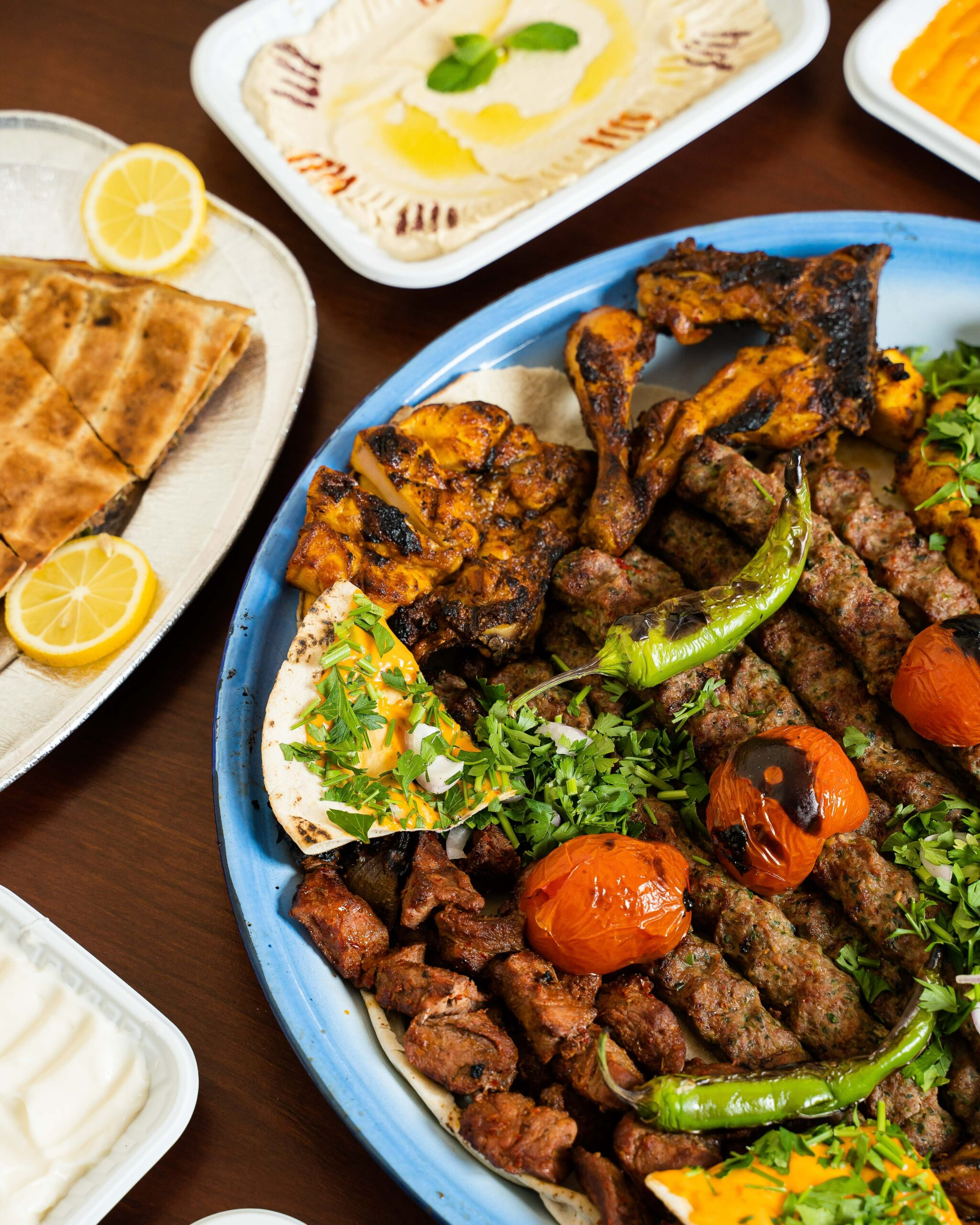 Iranian mixed grill kebab