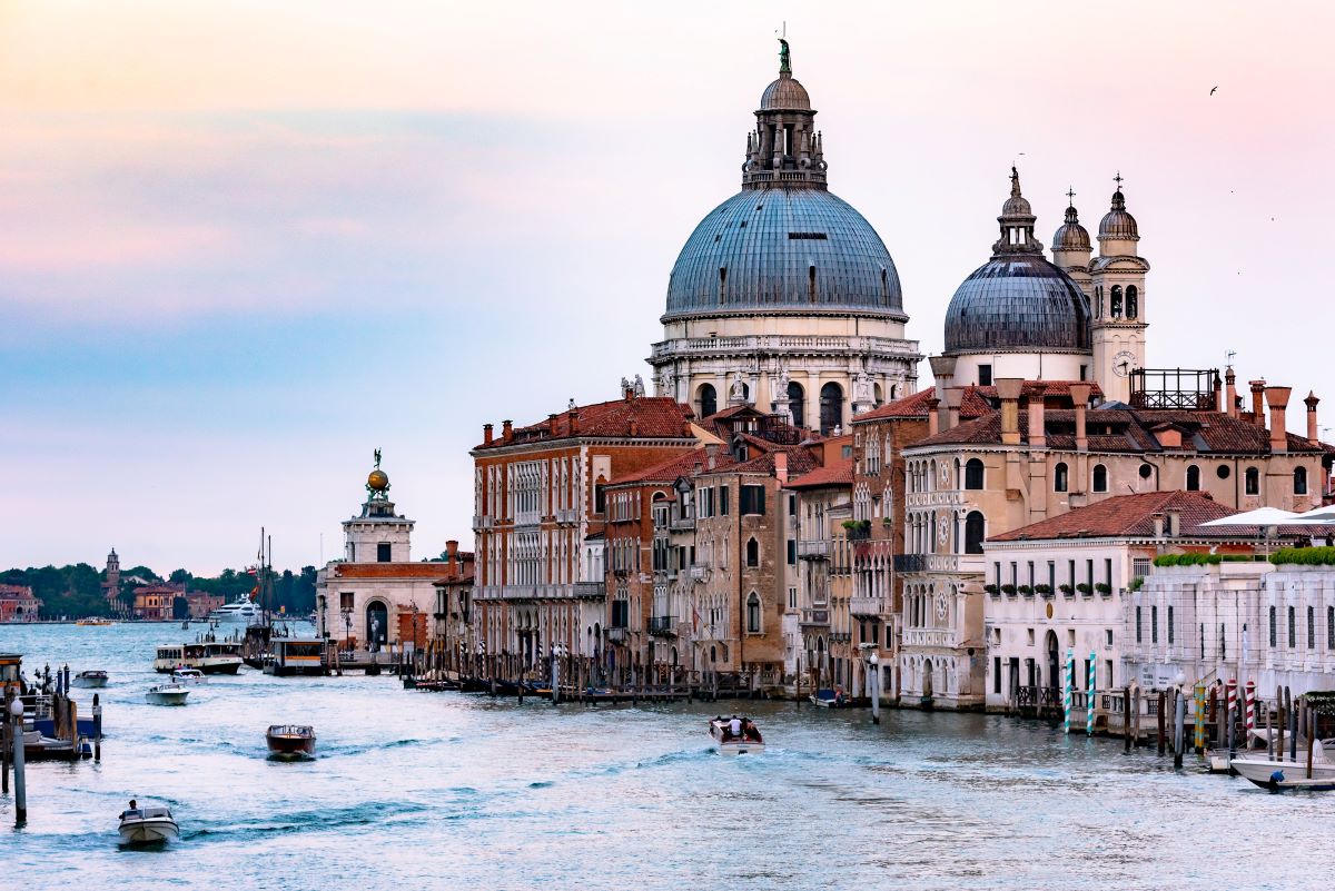 large church over water