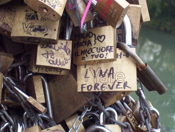 The Ponte Milvio bridge in Rome was just one of many bridges around the world that was covered in "love locks" at one time or another.