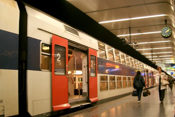 RER commuter train in Paris