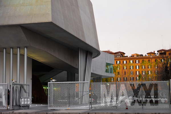 Exterior of the Maxxi museum in Rome