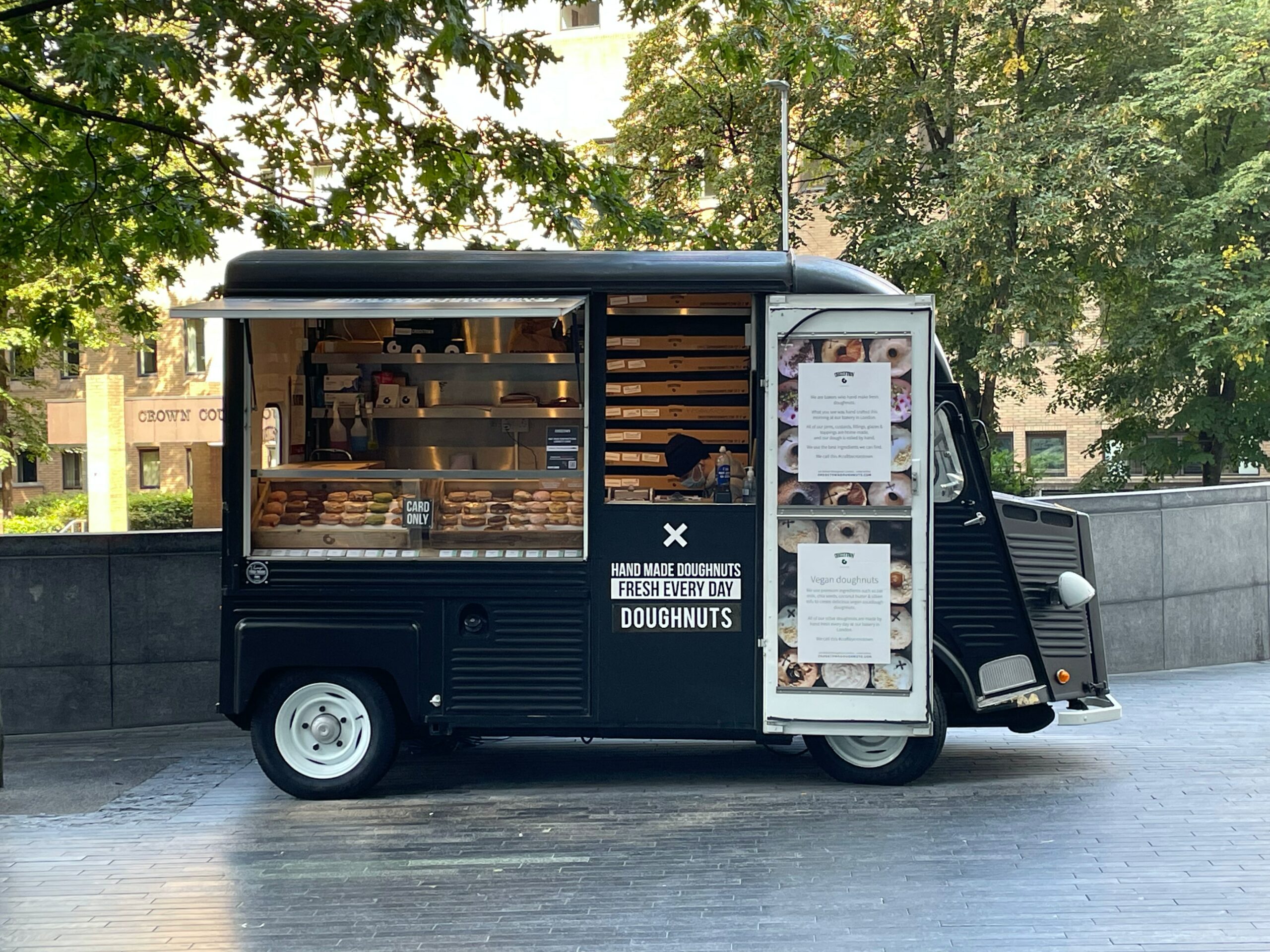 Crosstown Doughnuts van from a street food market in London