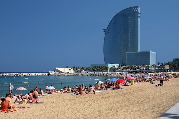 One of our favorite ways to relax in Barcelona is by hitting the beach! Skip crowded Barceloneta and head to a more local beach, like Sant Sebastià.