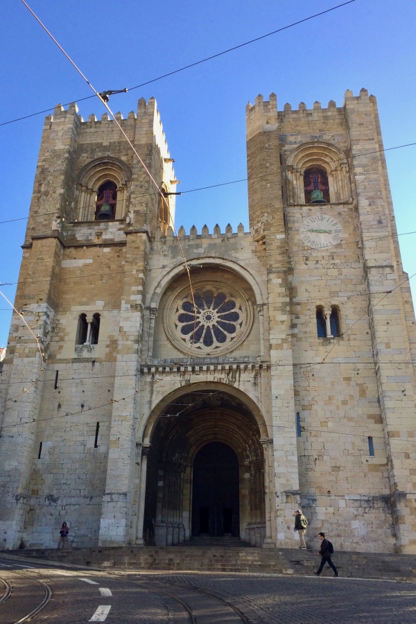 The old Lisbon medieval cathedral in Alfama