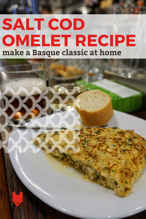 Recipe for Basque salt cod omelet
