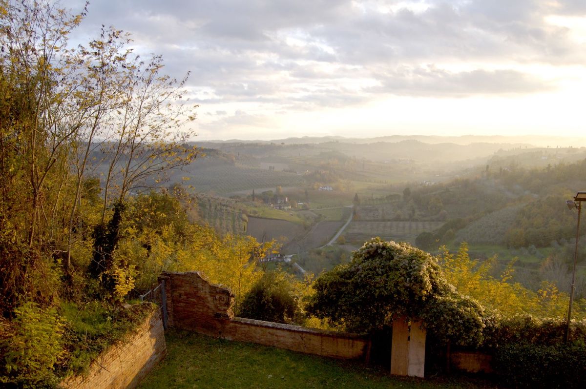 View over the countryside outside San Miniato, Italy