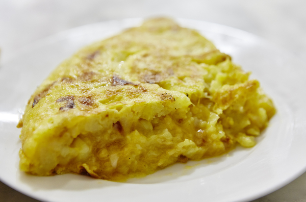 The potato omelet at Casa Dani in Madrid.
