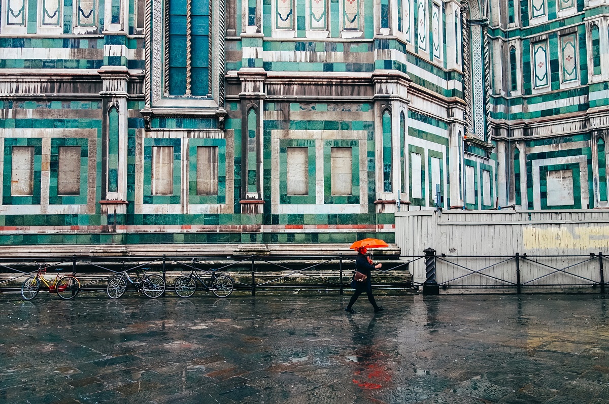Florence's historic center is still stunning in the rain