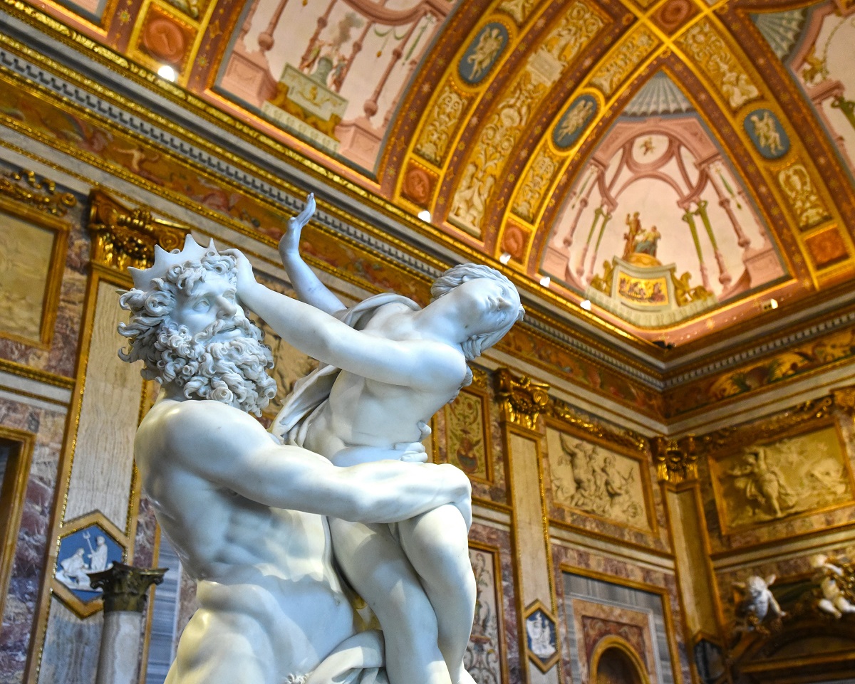Statue the Rape of Persephone by Bernini.