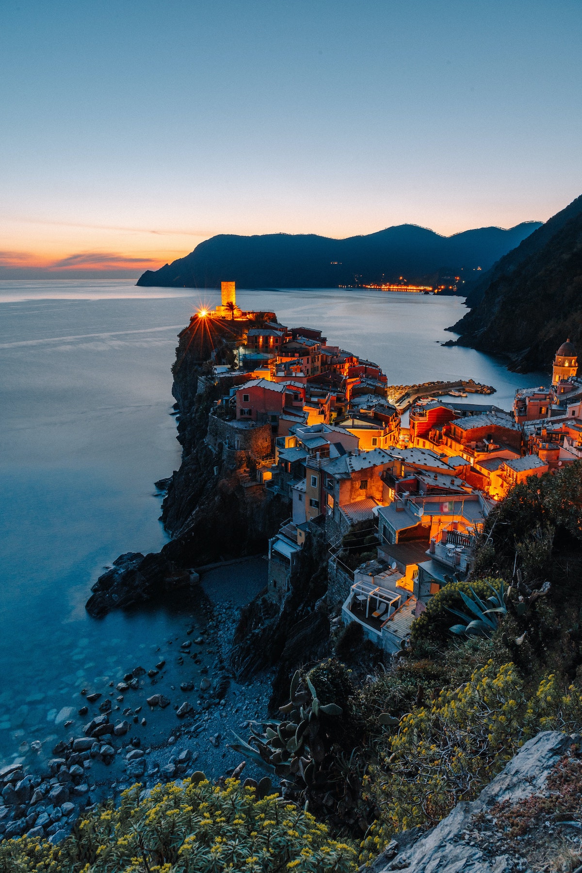 vernazza at sunset