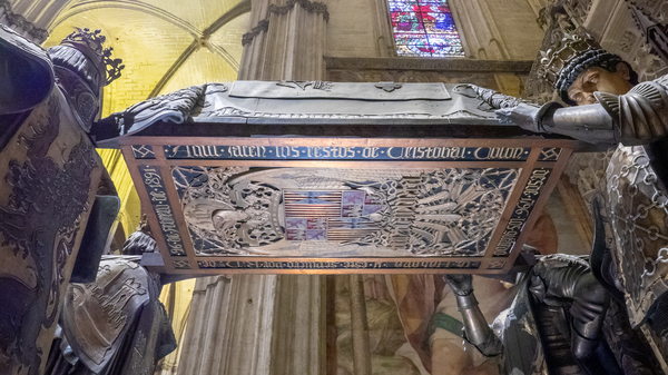 When you visit the Seville cathedral, be sure to check out the tomb of Christopher Columbus.
