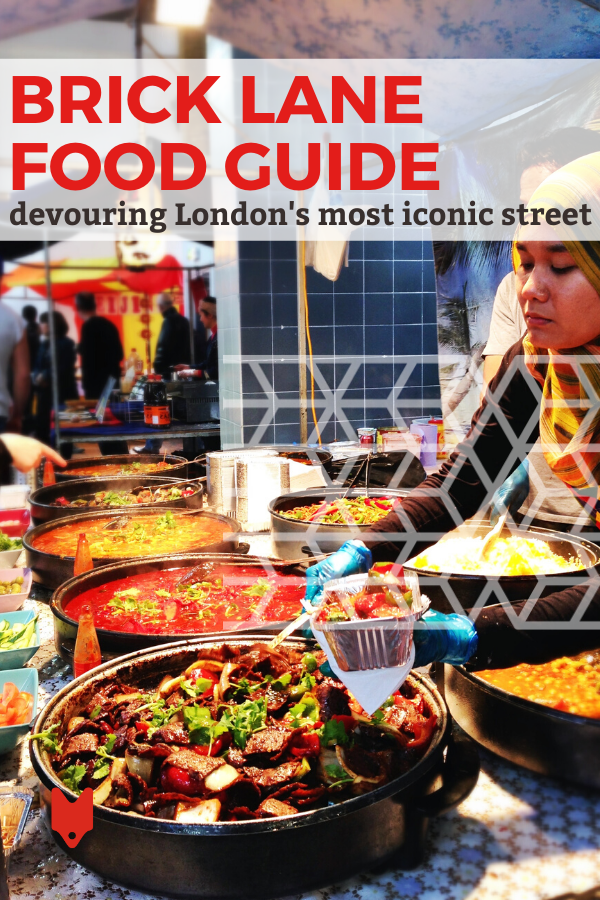 A list of options for where to eat near Brick Lane in London