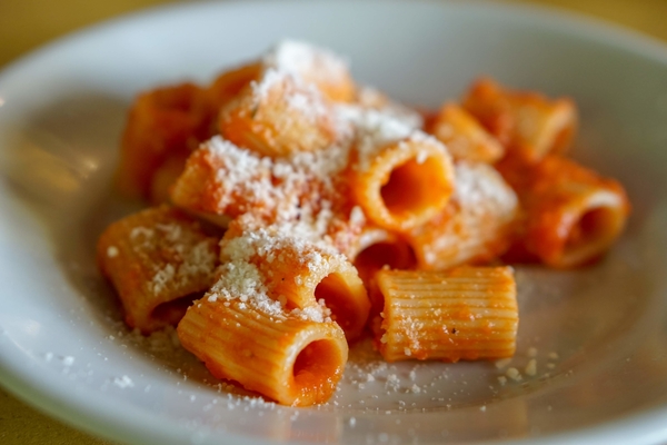 Da Cesare is one of our favorite picks for where to eat in Rome in August. They serve up some of the best pasta all'amatriciana in town!