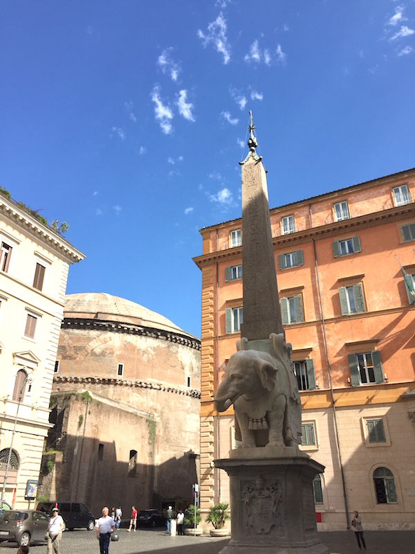 Obelisk in Piazza della Minerva in Rome