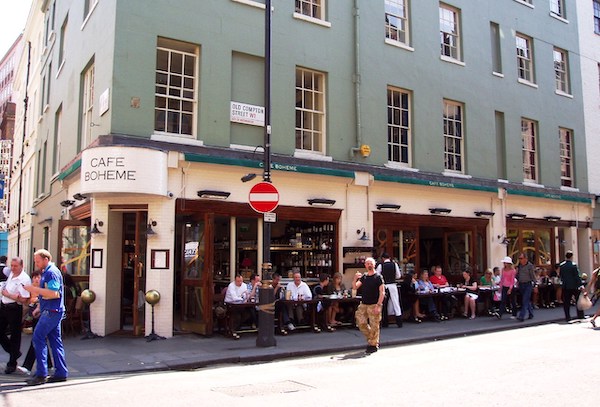 Cafe Boheme restaurant in London