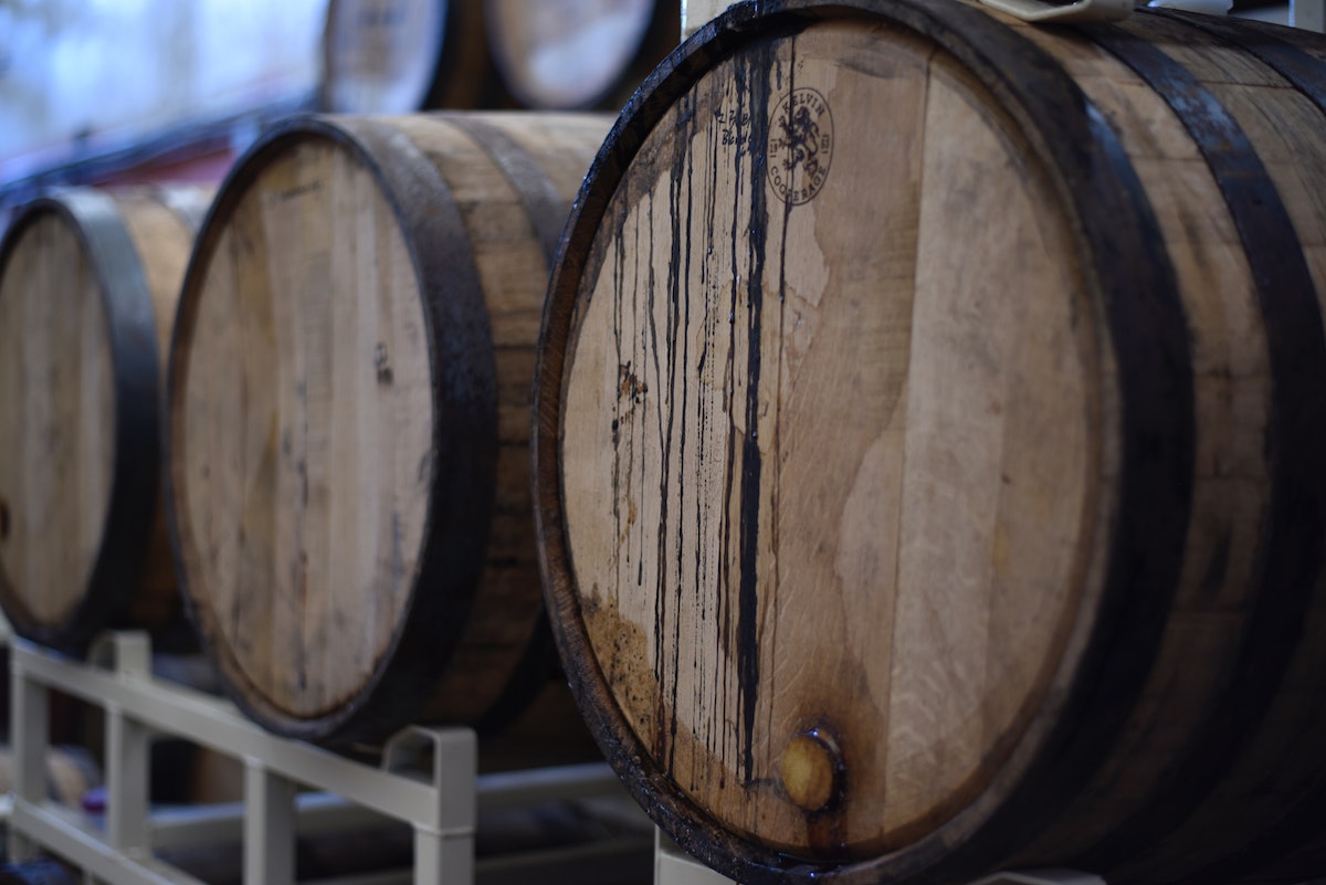 Wine barrels for Montepulciano